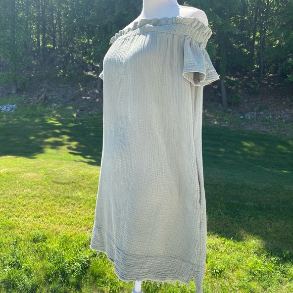 NWOT Anthro Maella Off-The-Shoulder Tunic Dress with Side Pockets, Small - Picture 11 of 16